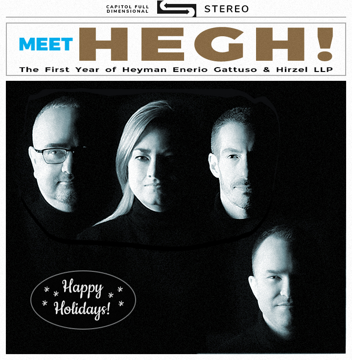 HEGH Holiday Card 2017 - Recreation of the 'Meet the Beatles' album cover